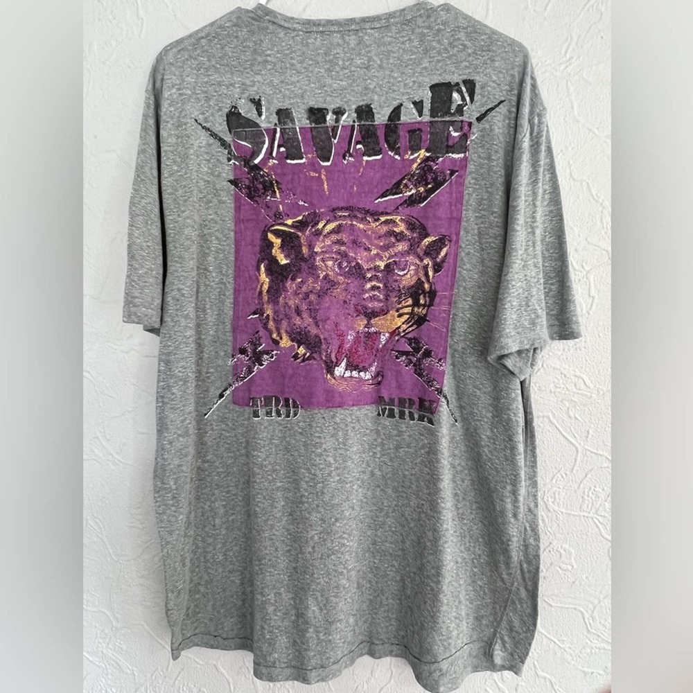 Buffalo David Bitton Mens TARTIA Savage Graphic Lion T-Shirt Size XXL MSRP $39